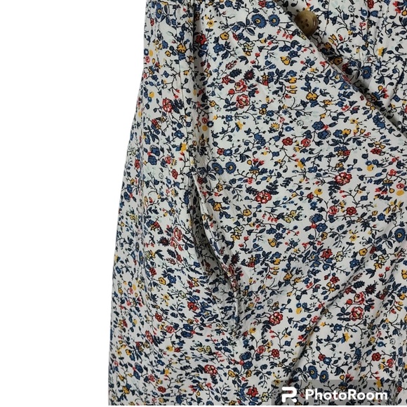 Madewell Button-Front Day Dress in Blossoming Vines Women’s XS - Picture 8 of 12